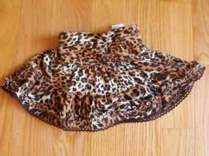 Falda corta con cordón en capas The Children's Place niñas 6-9 m estampado animal leopardo nueva - Imagen 1 de 1