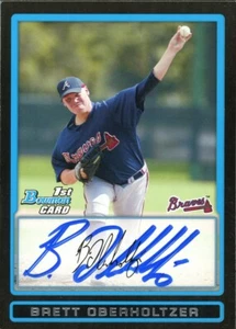 2009 Bowman BRETT OBERHOLTZER Signed Card autograph AUTO PIRATES ASTROS PHILLIES - Picture 1 of 1