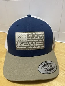 Columbia Unisex-Adult PFG Snap Back Fish Flag Ballcap - Picture 1 of 4