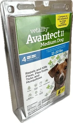 TevraPet Vetality Activate II for Medium Dogs 11-20 lbs, 4 doses (New/ Sealed) - Image 1 of 4
