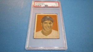 PSA 5 1949 BOWMAN PHIL RIZZUTO #98 YANKEES NO NAME ON FRONT GRADED SHARP - Picture 1 of 5