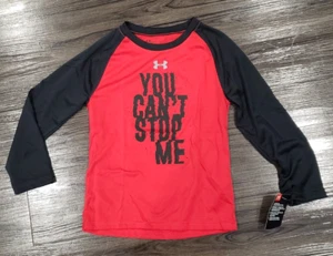 NWT Under Armour Baby Boys "YOU CAN'T STOP ME" Long Sleeves Tshirt Top Sz. 24Mos - Picture 1 of 3