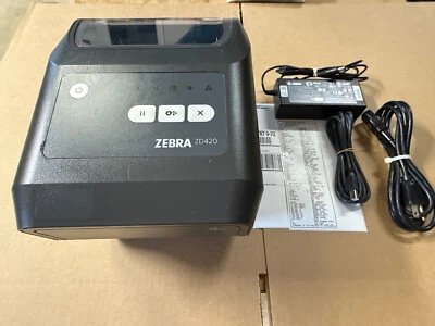 Zebra ZD420 USB Thermal Transfer Barcode Label Shipping Printer ZD42042-T01000EZ - Image 1 of 4