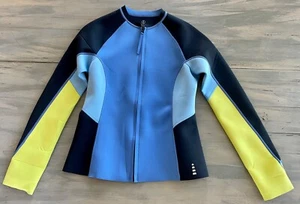 LANDS END KIDS Wetsuit Stretch Neoprene Full Zip Swim Shirt Top Jacket XL 16 Yrs - Picture 1 of 6