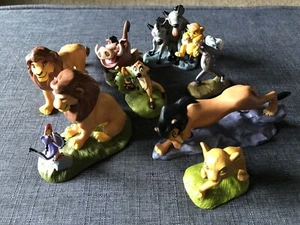 DISNEY THE LION KING DELUXE SET OF 8 DELUXE FIGURINE SET AUTHENTIC DISNEY - Picture 1 of 11