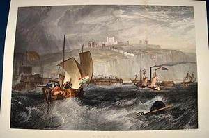 Dover after William Turner by Willmore 1851 Seascape Seestück Marine Ärmel Kanal - Bild 1 von 11