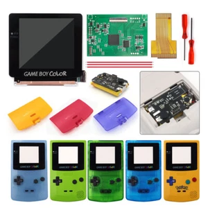 3.1'' Laminated Q5 OSD Menu IPS LCD Screen Kit+Pre-cut Case With Battery For GBC - Picture 1 of 63