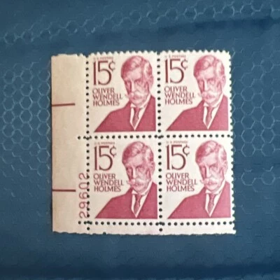 U.S. 1288 Oliver Wendell Holmes Plate Block - Image 1 of 2