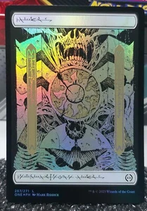 MTG Plains 267 Foil Land Phyrexia: All Will Be One Phyrexian Text MTG Card  - Picture 1 of 2