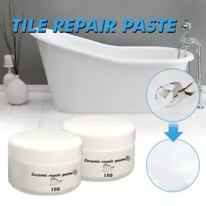 Porcelain Repair Kit,Fiberglass Tub Repair Kit for Shower White Tub,Tile Tub - Picture 1 of 8