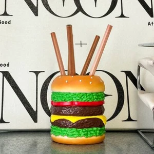 Smooth Makeup Brush Storage Bucket Eyebrow Pencil Stand Bedroom Decoration - Picture 1 of 11