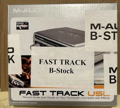 NEW M-Audio Fast Track Guitar Instrument Mic Recording USB Digital Interface - Image 1 of 4