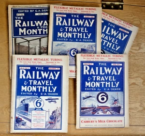 5 Antique copies The Railway & Travel Monthly edited by G A Sekon- 1911/13/14 - Picture 1 of 16