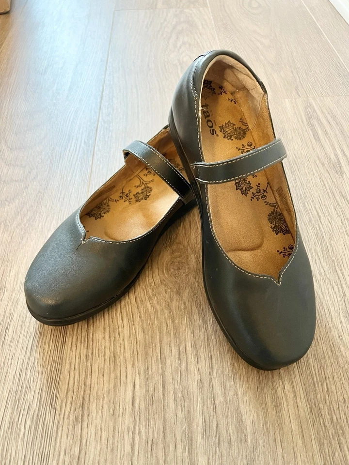 Zapato Taos Chorus Azul Marino Cómodo Cuero Mary Jane Tirantes Mujer’s Talla 8 Foto 1 de 4