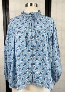 Emerson Fry India Collection Bardot Floral Peasant Top. Größe: M - Bild 1 von 7