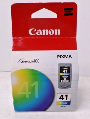 Genuine Canon CL-41 Color Combination Ink Cartridge ChromaLife100 Pixma NEW Seal - Image 1 of 4