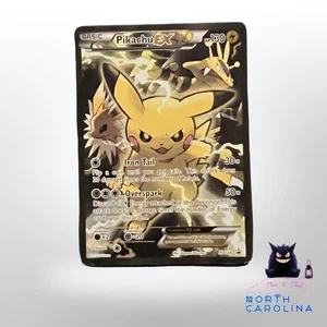 Pikachu EX XY124 XY Black Star Promo Full Art Holographic Holo Pokémon Card - Picture 1 of 4