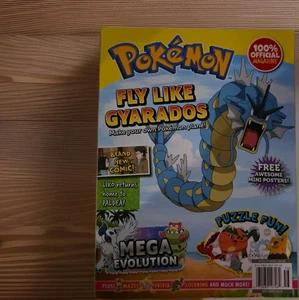 100% Official Magazine Pokémon  Fly Like Gyarados Free Awesome Mini Posters! - Picture 1 of 1