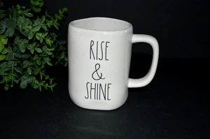 NEU Rae Dunn Magenta "RISE & SHINE" Kaffeebecher Tasse Kollektion - Bild 1 von 6
