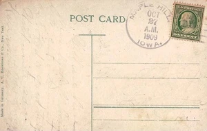 Iowa Maple Hill 1909 4a-bar 1890-1978 PC Some edge wear. - Picture 1 of 1