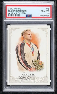 2012 Topps Allen & Ginter's Rulon Gardner #16 PSA 10 GEM MT Rookie RC - Image 1 of 2