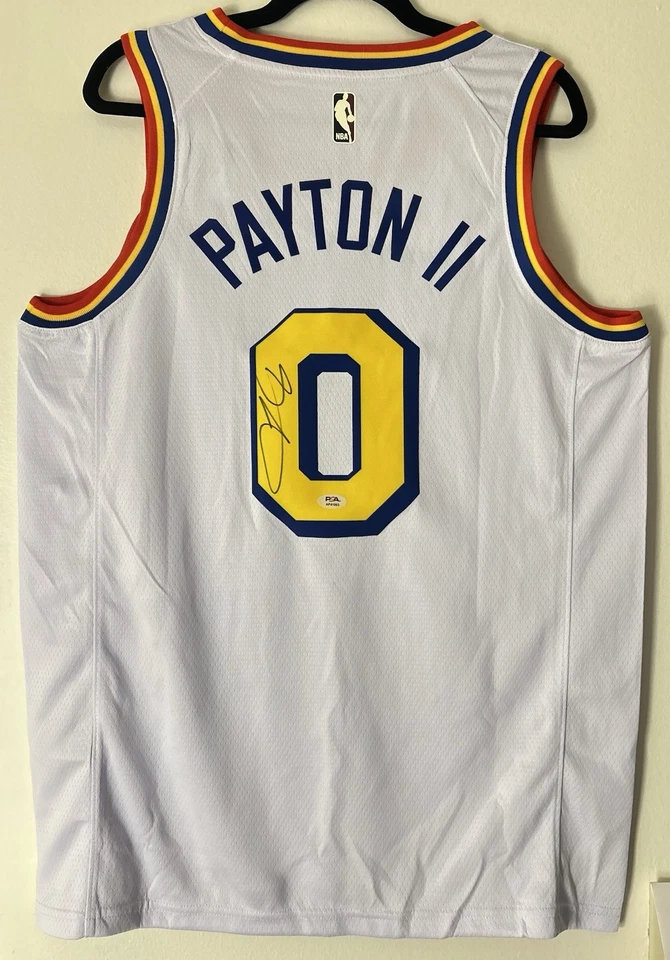 Gary Payton ii Signed Golden State Warriors Jersey Autographed PSA/DNA - Image 1 of 4
