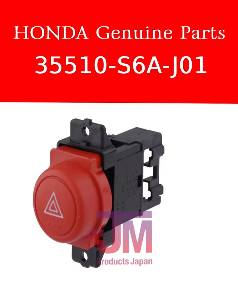 Interruptor de peligro rojo HONDA genuino CIVIC 02-05 ACURA RSX TYPE-S 02-06 35510-S6A-J01* Foto 1 de 4