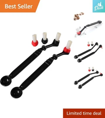 Cepillo de limpieza profesional para máquina de café espresso - Juego de 2 piezas resistente y ergonómico Foto 1 de 4