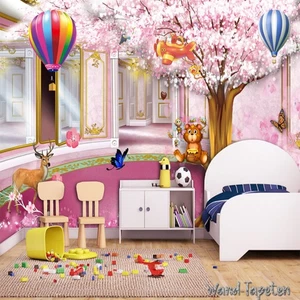Fotomural no tejido papel pintado murales árbol de fantasía habitación infantil princesa 2866 - Imagen 1 de 4