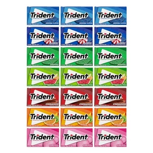 Trident Sugar-Free Chewing Gum Variety Pack Candy, Assorted Flavors, 21... - Picture 1 of 13