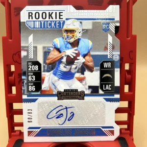 2024 Contenders Cornelius Johnson Rookie Ticket Auto RC Stub #60/83 - Picture 1 of 3