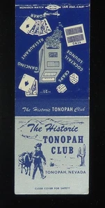 60er Jahre? The Historic Tonopah Club Queen of the Silver Camps Craps 21 Tonopah NV - Bild 1 von 2