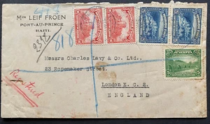 HAITI, REGISTERED Cover, 1935, Haiti - England, Postmarked - Picture 1 of 2