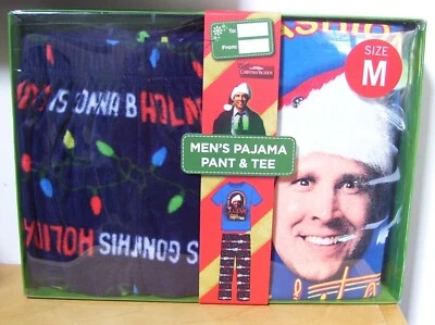 Men's National Lampoons Christmas Vacation 2 Pc T Shirt & Fleece Pajama Pants M - Image 1 of 3