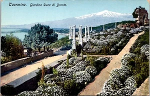 Taormina Giadino Duca Di Bronte Italy Postcard - Picture 1 of 2