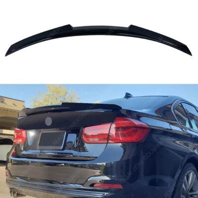 Glossy Black For BMW 3 Series Spoiler Rear Trunk Wing 2012-2018 M3 F80 F30 320i Foto 1 de 4