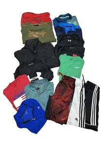 ATHLETIC BOYS CLOTHING LOT 15PCS Old Navy Nike Under Armor Adidas Youth M & L - Picture 1 of 9