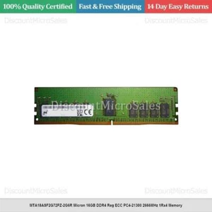 MTA18ASF2G72PZ-2G6R Micron 16GB DDR4 Reg ECC PC4-21300 2666MHz 1Rx4 Memory - Picture 1 of 1