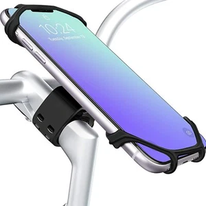 Fahrrad Motorrad Handyhalterung - Abnehmbare 360° Drehbare Fahrrad Handyhalterung (Schwarz) - Bild 1 von 6