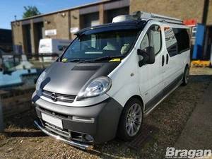 Spoiler Bar Type B + Slim LEDs To Fit Vauxhall Opel Vivaro 2002 - 2014 Van Nudge - Picture 1 of 5