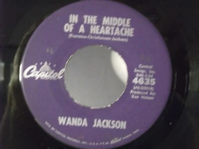 Wanda Jackson,Cap. 4635,"In The Middle Of A Heartache"US,7" 45,1961,Mint- - Image 1 of 2
