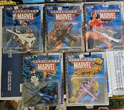 MARVEL Maisto Air Force 1 Die Cast Lot of 5 - Cap America, Daredevil, Elektra - Image 1 of 4