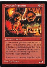 Dwarven Vigilantes *Common* Magic MtG x1 Visions SP