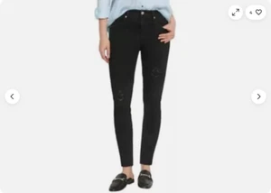 Buffalo David Bitton Women's Jess Rip and Repair Jean(BLACK,4/27) NWOT - Picture 1 of 2