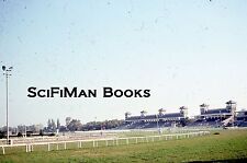 KODACHROME 35mm Slide Horse Racing Track Grandstands Fences Lights 1978!!!
