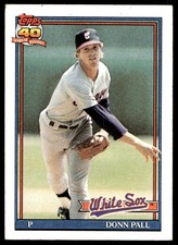 1991 Topps Donn Pall Chicago White Sox #768