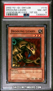 Babeando Lagarto LOB-115 1a Edición Yugioh Legend Ojos Azules - PSA 8 - Imagen 1 de 2
