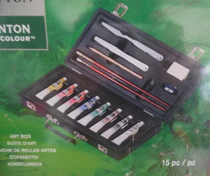 Winsor & Newton Winton Oil Paints kit in fitted hinged art box - BNIP - Picture 1 of 8