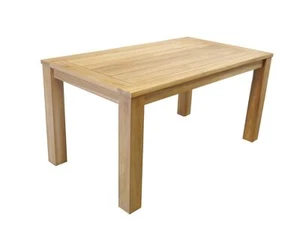Tavolo da pranzo tavolo da giardino in teak massello non trattato 160x90x79 cm (9946) - Foto 1 di 6