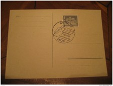 1963 Reinhold Tiling Bohmte Cancel Card Germany Space